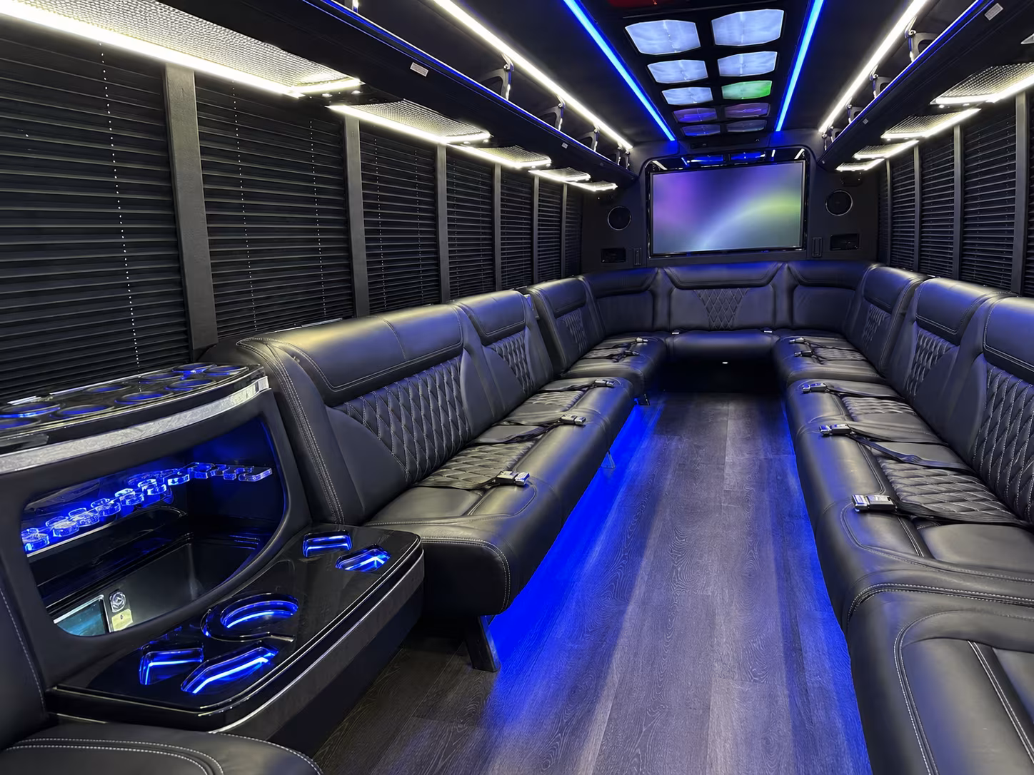 Minibus interior